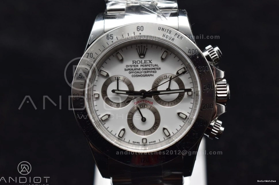 116520 White Case SS SA4130 QuickDry Best Edition V Daytona 904L Clean 1:1 and Dial 774 Bracelet 0709